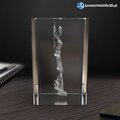 szklany przycisk z symbolem sprawiedliwość w 3D