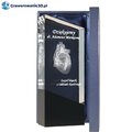 Podziękowania dla ordynatora kardiologa grawerowane szkło grawer 3d serce ludzkie