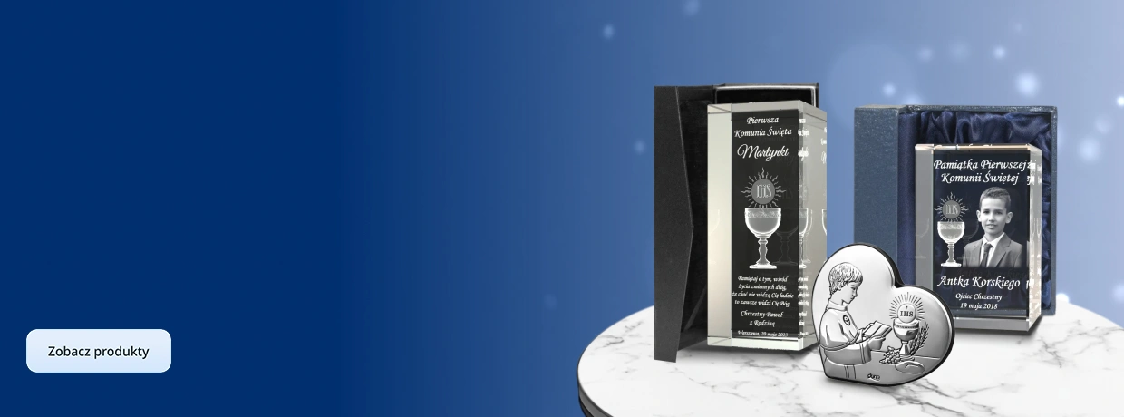 Pamiątki komunijne z personalizacją