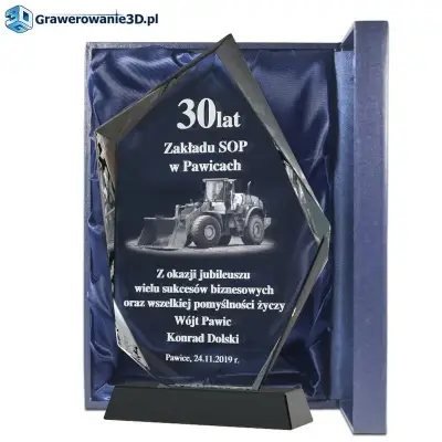 jubileusz firmowy - prezent-grawerowana statuetka