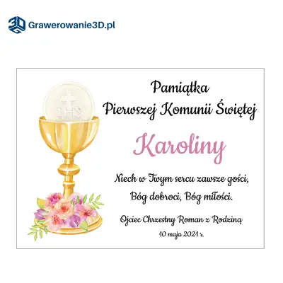 pudełko na prezent komunijny