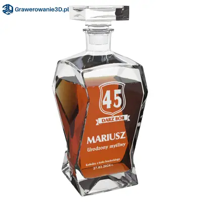 Karafka dla myśliwego na 45 urodziny
