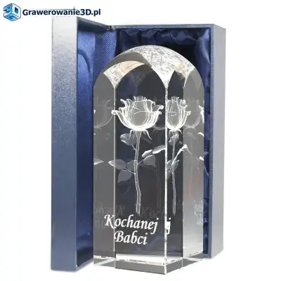 Róża 3D wraz z dedykacją