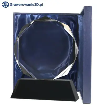 Kryształowa statuetka biznesowa z logo firmy
