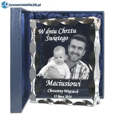 pamiątka chrztu świętego ze zdjęciem
