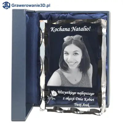 personalizowany prezent na dzień kobiet fotokryształ