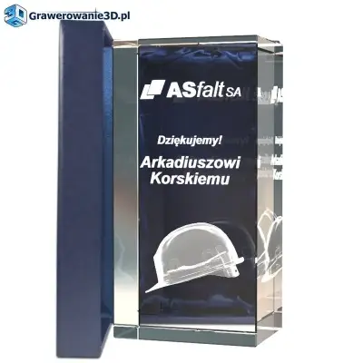 podziękowania za współpracę dla kontrahenta kask 3D