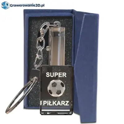 dla taty kibica - prezent - brelok LED grawer 3D
