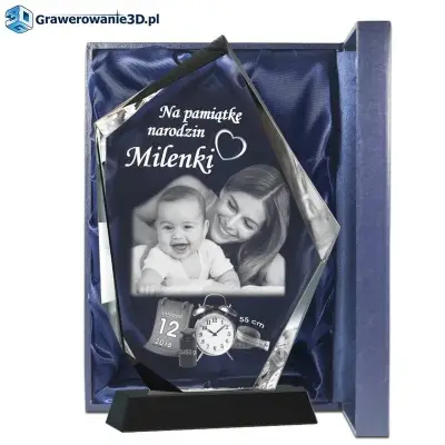 fotokryształ Prezent na narodziny dziecka