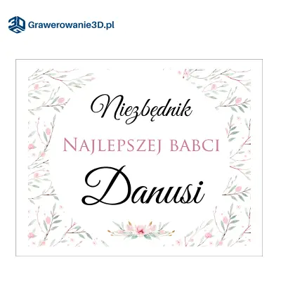 projekt pudełka na dzień babci z imieniem