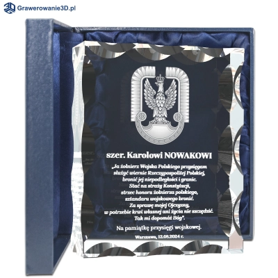 przysięga wojskowa wygrawerowana dla wojskowego