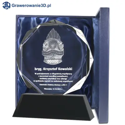 statuetka z grawerem dla strażaka