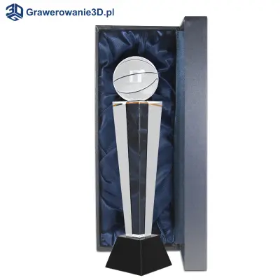 szklana statuetka puchar koszykarski