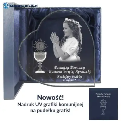 grawerowane zdjecie pamiatka komunijna