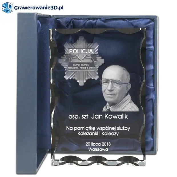 Fotokryształ Podziękowanie za służbę