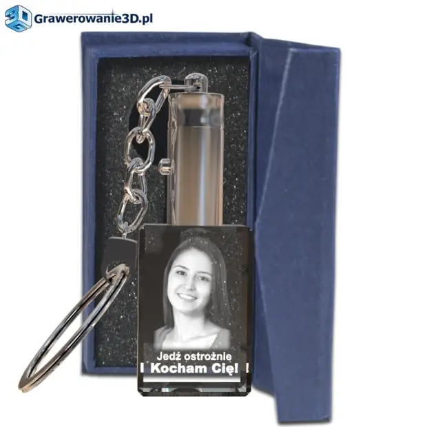 breloczek led dla kierowcy ze zdjęciem
