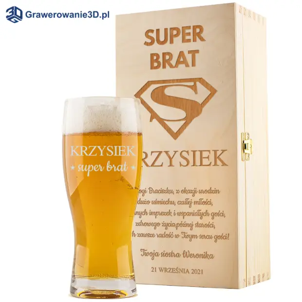 Grawerowany prezent dla brata na urodziny