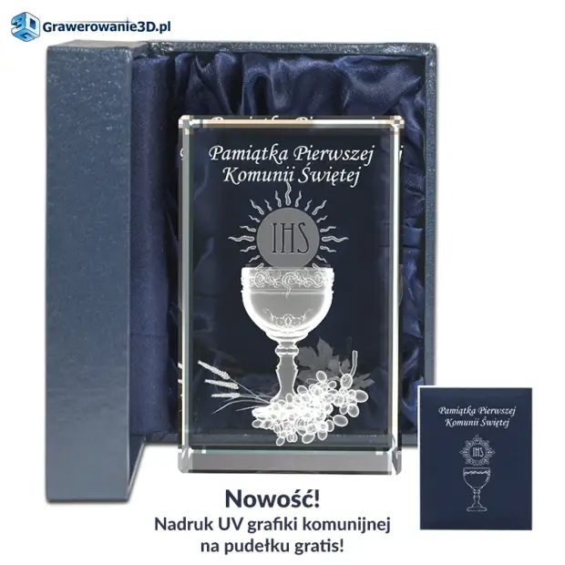 Kielich 3D pamiątka komunii Świętej