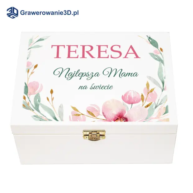 Najlepsza mama na świecie drewniane pudełko