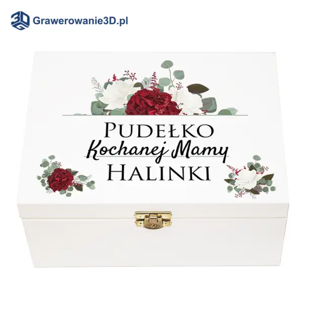 Personalizowane pudełko z nadrukiem prezent dla mamy