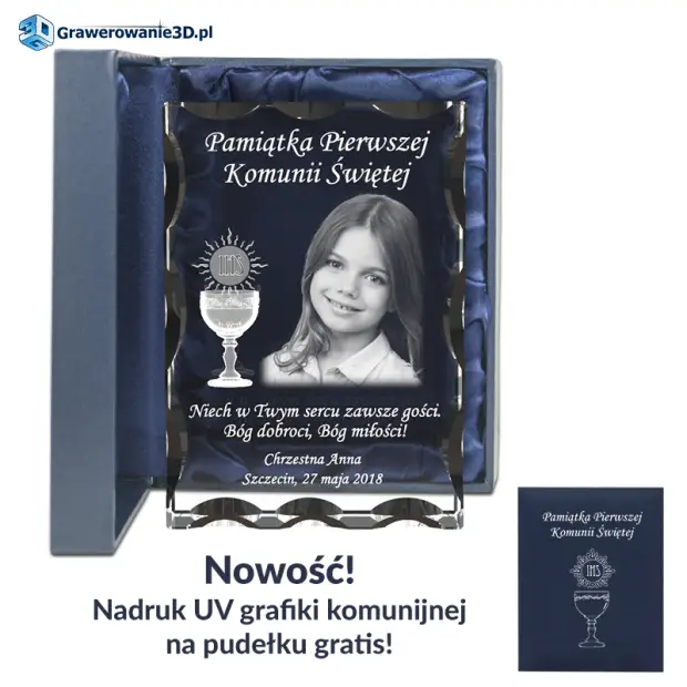 Prezent na komunię świętą ze zdjęciem dziecka