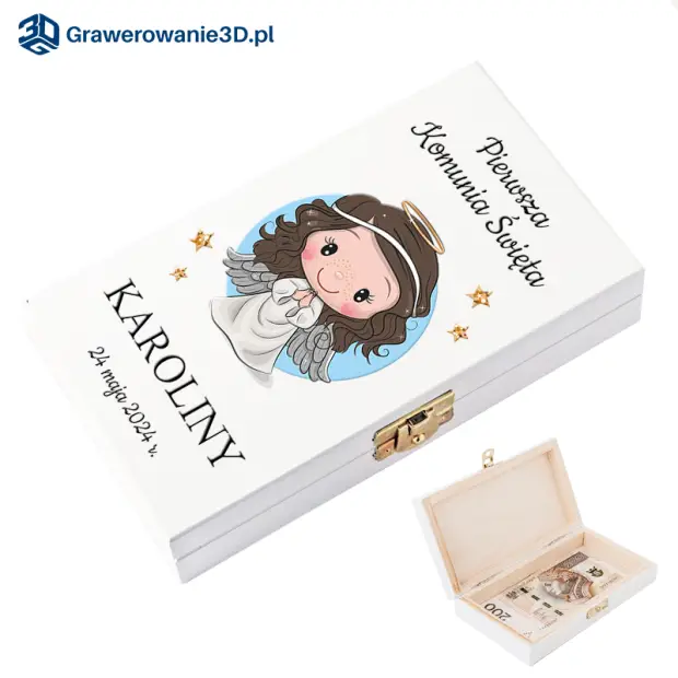 Pudełko na pieniądze prezent na komunię