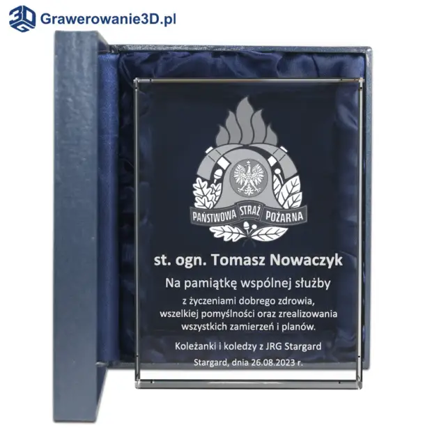 Statuetka dla strażaka z grawerem