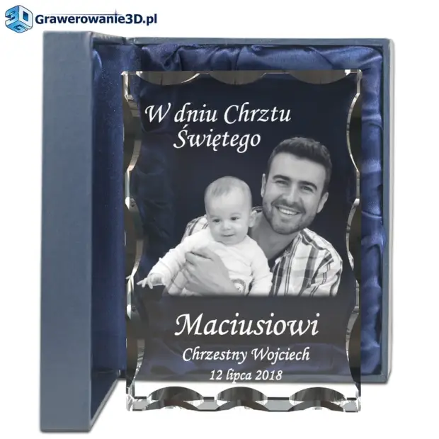 Fotokryształ Pamiątka Chrztu Świętego dla dziecka