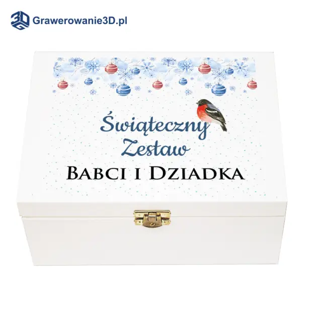 drewniane pudełko na zdjęcia