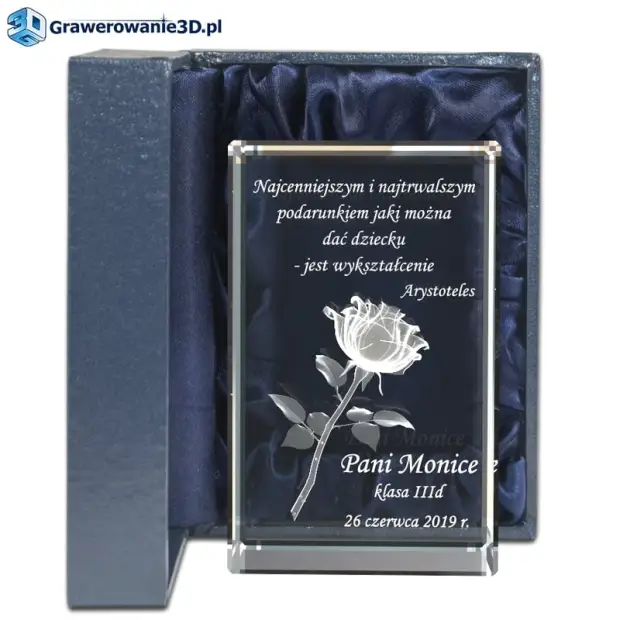 grawerowana statuetka dla nauczyciela
