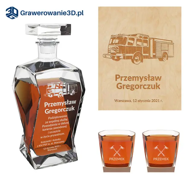 grawerowany prezent strażacki