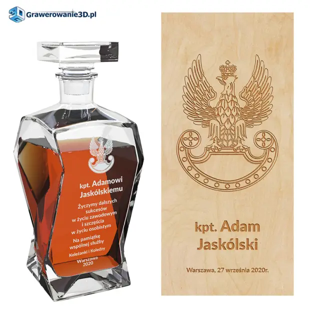 Grawerowany zestaw dla wojskowego