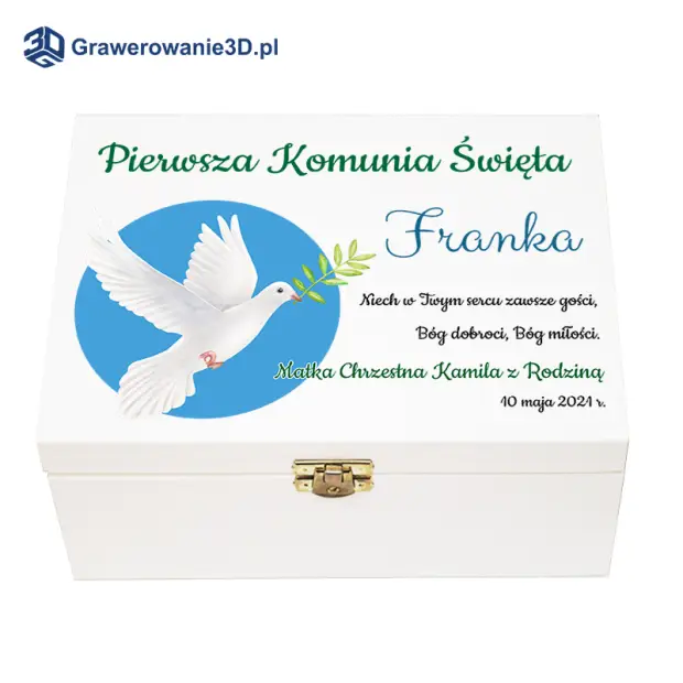 pamiątka komunii świętej pudełko