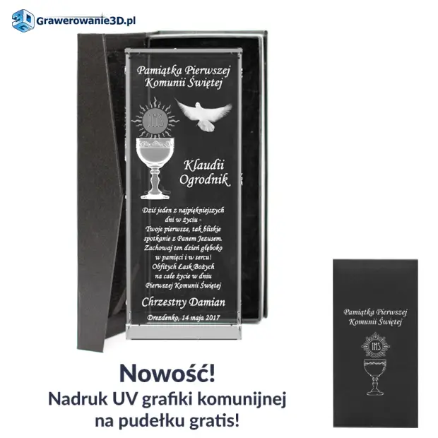 pudełko komunijne z nadrukiem