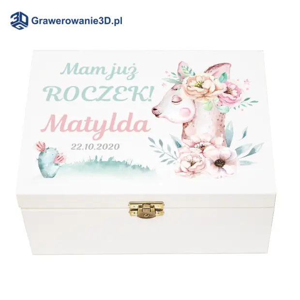 pudełko na roczek dla dziewczynki