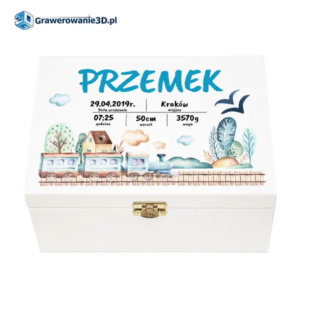 otwierane pudełko dla dziecka