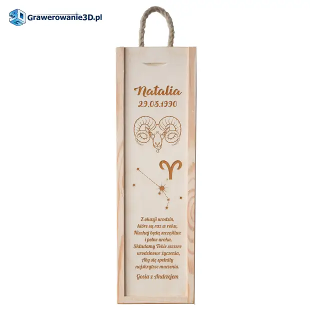 skrzynka na urodziny znak zodiaku baran