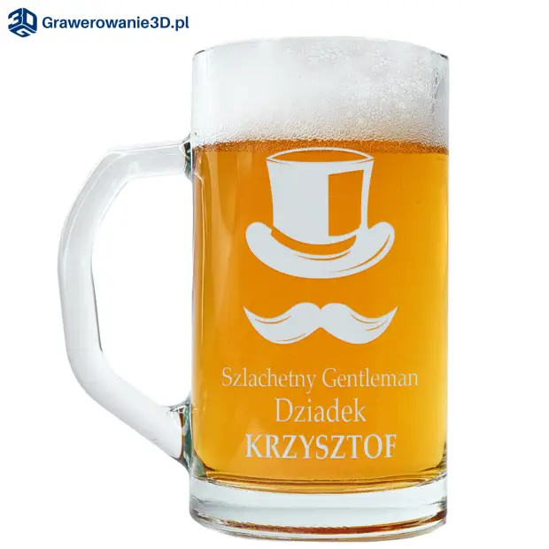 Personalizowany kufel z grawerem dla dziadka