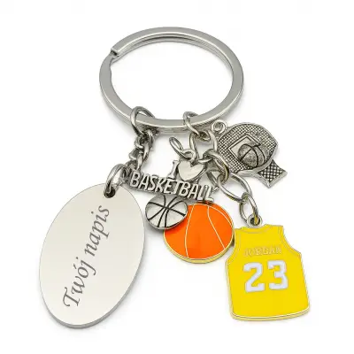 Grawerowany breloczek z personalizacją dla koszykarza Grawerowany breloczek z personalizacją dla koszykarza