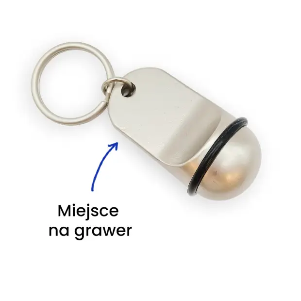 Brelok metalowy hotelowy z grawerem logo hotelu