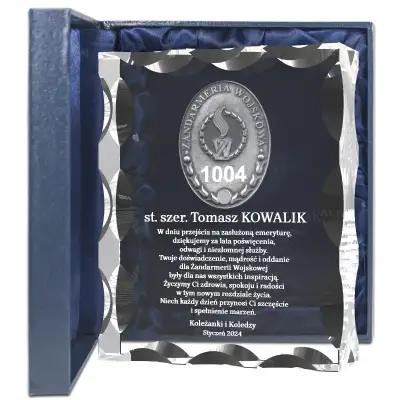odznaka żw z grawerem prezent dla kolegi koleżanki