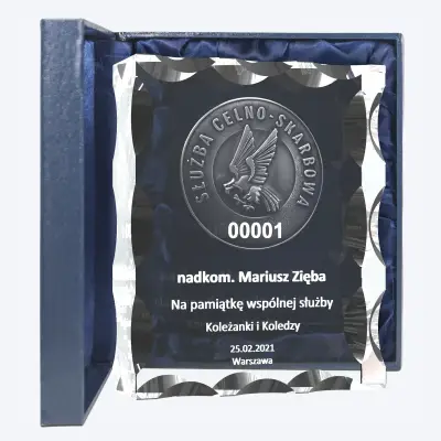 grawerownaa odznaka Służba Celno Skarbowa