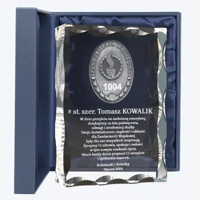 Prezent grawerowana odznaka dla żołnierza Żandarmerii Wojskowej