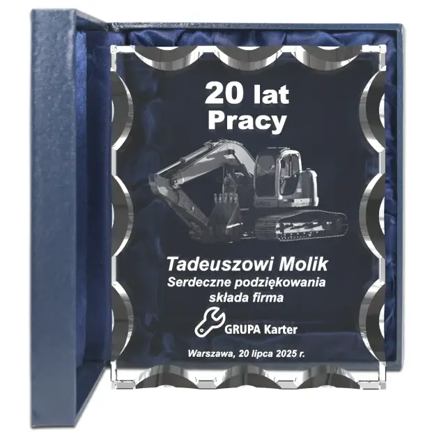 Podziękowania za lata pracy w firmie