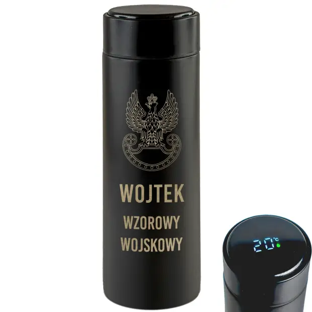 grawerowany termos dla wojskowego