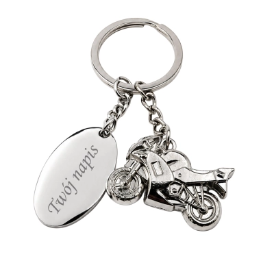 grawerowany breloczek dla fana motoryzacji motocykl grawerowany breloczek dla fana motoryzacji motocykl