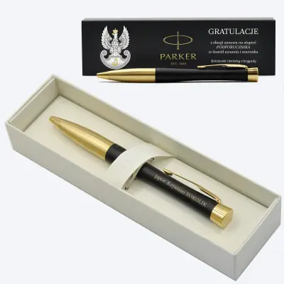 grawerowany elegancki długopis dla podporucznika na awans
