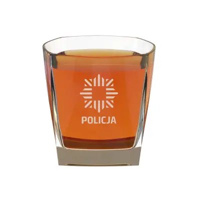 szklanki do whisky z logo policji