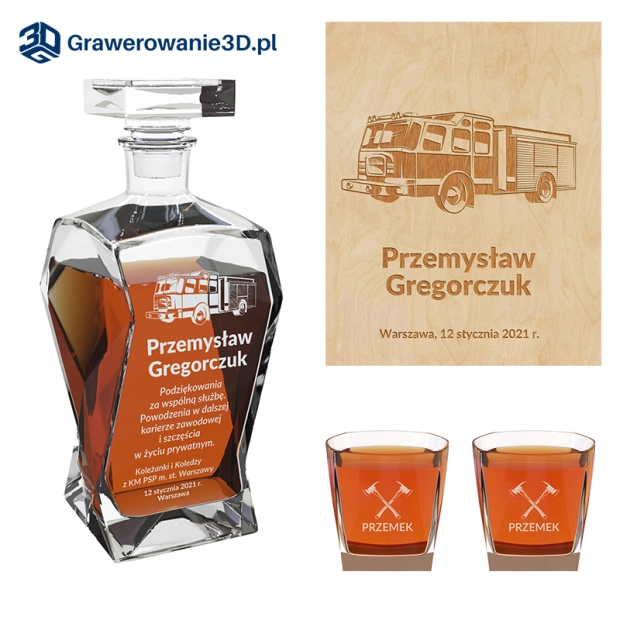 grawerowany prezent strażacki