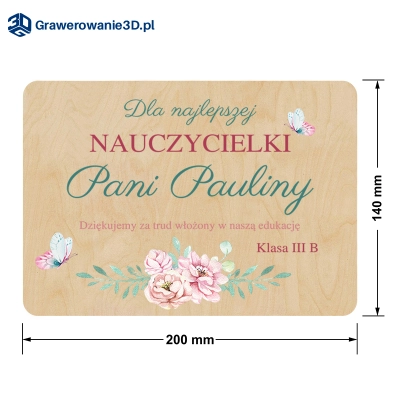 Kartka z życzeniami dla wychowawcy